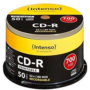 Intenso CDR taartbox, 700 MB, 52 x 50 mm