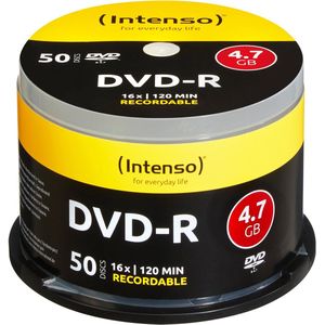 Intenso DVD-R 4.7GB 16x - 50 Stuks Cakebox