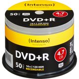 Intenso DVD+R 4.7GB - 16x Snelheid - 50 Stuks - Cakebox