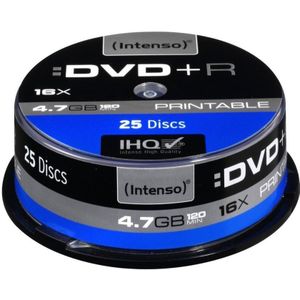 Intenso 1x25 DVD-R 4,7GB 16x Speed Cakebox printable