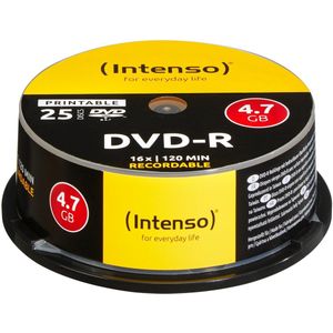 Intenso - DVD-R - Cakebox 25 Stuks - Optische Gegevensdrager