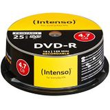 Intenso DVD-R Disc - 4.7 GB - 25 Stuks - Spindel - Bedrukbaar