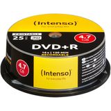 Intenso - 25x DVD+RW - Herschrijfbaar - 4.7GB - 16x Schrijfsnelheid