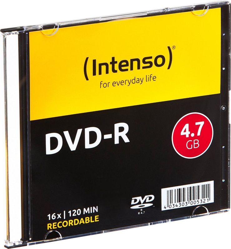Intenso DVD-R Disc - 4.7 GB - 10 Stuks - Slimcase