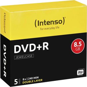 Intenso DVD+R DL 8.5GB - 5 Stuks Jewelcase