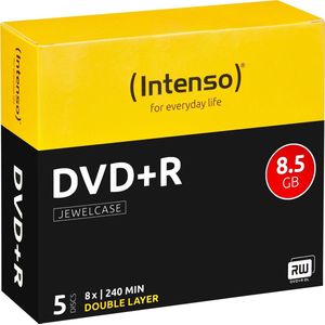 Intenso 4311245 DVD+R DL disc 8.5 GB 5 stuk(s) Jewelcase