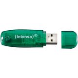 Intenso Rainbow Line 8GB USB Stick / Groen