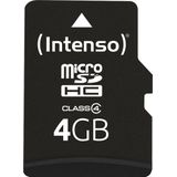 Intenso 3403450 flashgeheugen 4 GB MicroSDHC Klasse 4