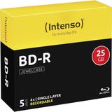 Intenso BD-R 25GB Blu-ray-hoezen (5 stuks)