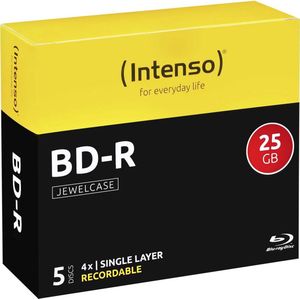 Intenso BD-R 25GB Blu-ray-hoezen (5 stuks)