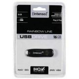 Intenso Rainbow Line USB-stick 16 GB Zwart 3502470 USB 2.0