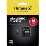 16 GB MicroSD geheugenkaart Class 4 16GB met SD adapter (3403470)