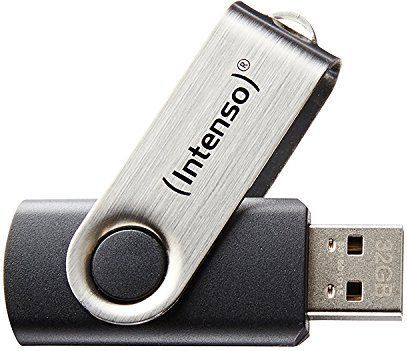 Intenso - Basic Line USB-stick - 16 GB - Zwart - USB-A 2.0