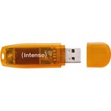 Intenso Rainbow Line USB Stick - 64GB - Oranje