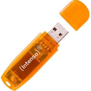 Intenso Rainbow Line USB Stick - 64GB - Oranje