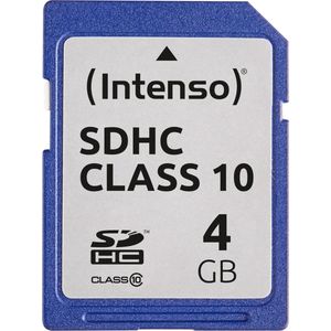 Intenso SDHC-kaart Class 10 4GB  (3411450) - Dataopslag - Origineel