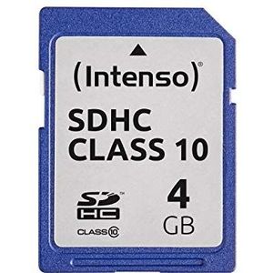 Intenso 4 GB SDHC-geheugenkaart 4 GB klasse 10, blauw