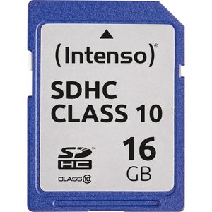 Intenso 16GB SDHC Class 10 SD Karte Geheugenkaarten