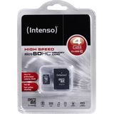 Intenso 8GB Micro SDHC 8GB Micro SDHC Class 10 flashgeheugen
