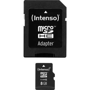 Intenso International Intenso 8GB microSDHC Class 10 + SD-Adapter
