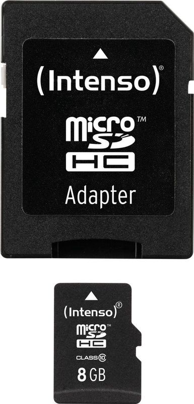 Intenso 8GB Micro SDHC 8GB Micro SDHC Class 10 flashgeheugen