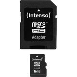 Intenso - Micro SDHC Kaart - Class 10 - 16GB - Dataopslag