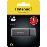 Alu Line USB stick 8GB USB antraciet