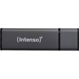 Intenso Alu Line 16GB (USB 2.0) - USB-sticks Antraciet