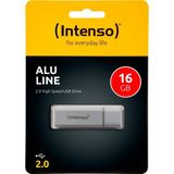 Intenso - AluLine - USB-stick - Zilver - 16 GB