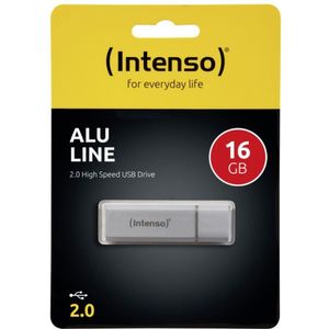 Intenso Alu Line USB-stick 16 GB Zilver 3521472 USB 2.0