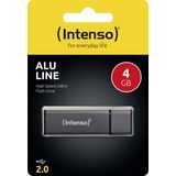 Intenso Alu Line USB Stick 4GB Antraciet