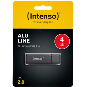 Intenso Alu Line USB Stick 4GB Antraciet