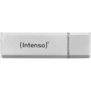 Intenso Alu Line USB-stick 4 GB, 3521452, 28 MB/S, 4 GB, USB 2.0, zilverkleurig