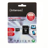 Intenso 64GB MicroSD Speicherkarte inkl. SD Adapter [Class 10]