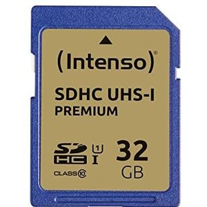 Intenso Premium SDHC UHS-I 32GB Class 10 geheugenkaart blauw