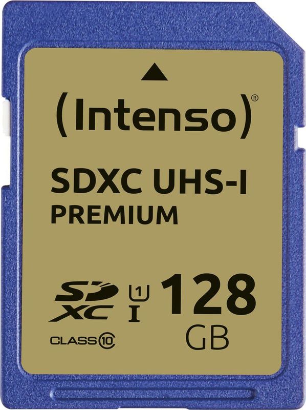 Intenso SDXC Kaart UHS-1 Premium 128GB - Class 10