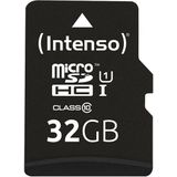Intenso Premium microSDHC-kaart 16 GB Class 10, UHS-I Incl. SD-adapter