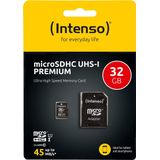 32GB Micro SDHC geheugenkaart UHS I Premium Class 10 32GB met SD adapter