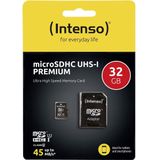 32GB Micro SDHC geheugenkaart UHS I Premium Class 10 32GB met SD adapter