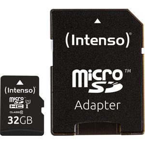 32GB Micro SDHC geheugenkaart UHS I Premium Class 10 32GB met SD adapter