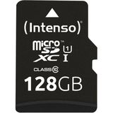 Intenso Premium microSDXC-kaart 128 GB Class 10, UHS-I Incl. SD-adapter