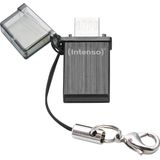 Intenso Mini MOBILE LINE USB-stick Smartphone/Tablet Zwart 8 GB USB 2. - Micro-USB 2.0