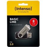 Intenso Basic Line USB-stick 64 GB Zwart 3503490 USB 2.0