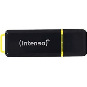 Intenso - High Speed Line - USB-stick - 128 GB - Zwart, Geel - USB-A 3.2 Gen 2