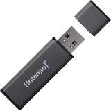 (Intenso) Alu Line USB-stick - 32GB - USB 2.0 - zilver/antraciet - 2-PACK