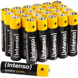 Intenso Energy Ultra AAA Micro LR03 alkaline batterijen doos 24 stuks, geel-zwart