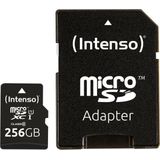 (Intenso) 256GB Micro SDXC geheugenkaart UHS-I Premium - Class 10 - 256GB - met SD adapter