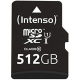 Micro SD Memory Card with Adaptor INTENSO 3423493 512 GB 45 MB/s