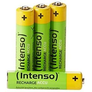 Intenso Energy Eco HR03 AAA NiMH-batterijen, oplaadbaar, 1000 mAh, 4 stuks