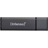 (Intenso) Alu Line USB-stick - 128GB - USB 2.0 - Antraciet